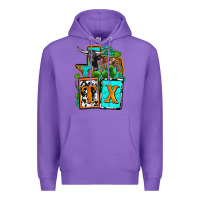 Purple tx texas Premium Hoodie - OliviaCreatesArt