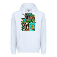 White tx texas Premium Hoodie - OliviaCreatesArt