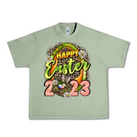 Oil Green Happy Easter 2023 Urban Heavy Tee - LillyAllenDesigns