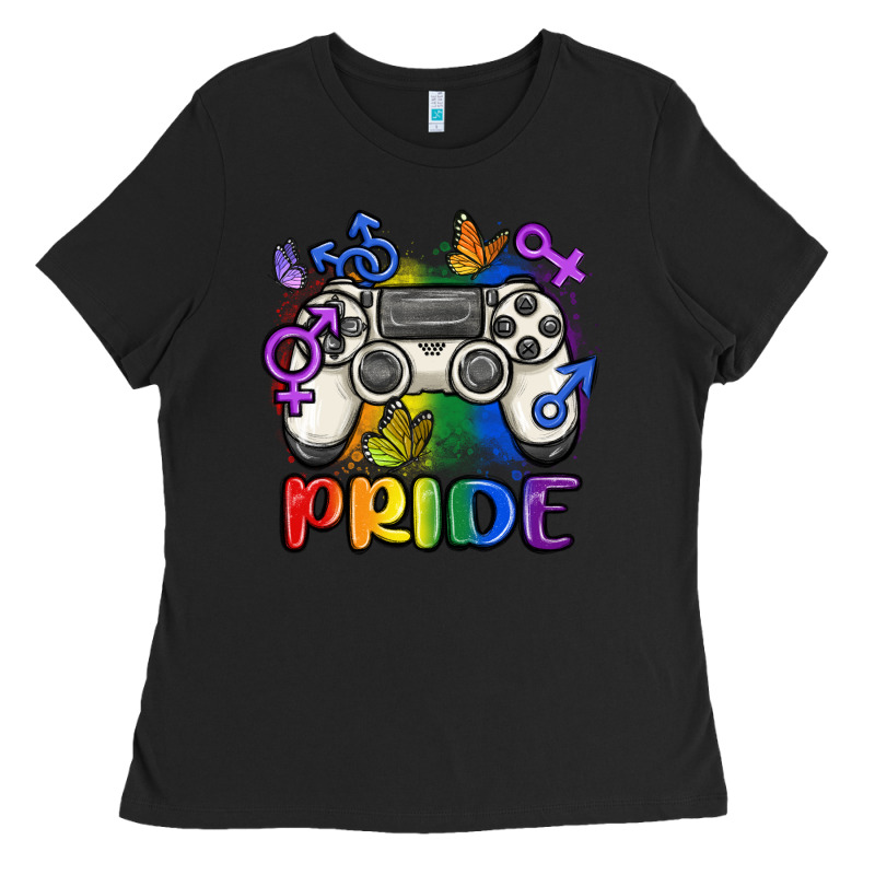 Gaymer Pride Ladies Tee by MaliasSmallBusiness | Teevron