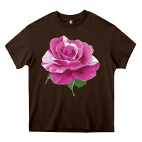 Chocolate Brown parade day rose Heavy Core Tee - LillyAllenDesigns