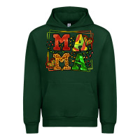 Forest Green juneteenth leopard frame mama Mother's Day Urban Hoodie - LillyAllenDesigns