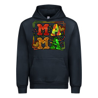 Navy juneteenth leopard frame mama Mother's Day Urban Hoodie - LillyAllenDesigns