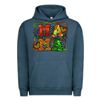 Pigment Midnight Navy juneteenth leopard frame mama Mother's Day Urban Hoodie - LillyAllenDesigns