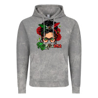 Cloud Rock mexicana woman messy bun Vintage Hoodie - LillyAllenDesigns