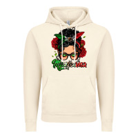 Vintage Artic mexicana woman messy bun Vintage Hoodie - LillyAllenDesigns