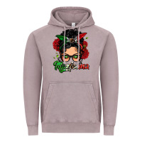 Vintage Zinc mexicana woman messy bun Vintage Hoodie - LillyAllenDesigns