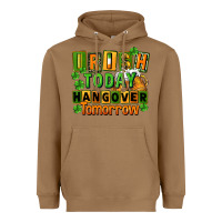 Toasted Coconut Irish today hangover tomorrow  St. Patricks Day Heavyweight Hoodie - FaDigitalArtStudio