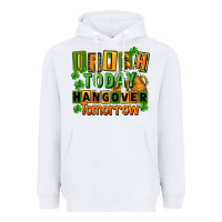 White Irish today hangover tomorrow  St. Patricks Day Heavyweight Hoodie - FaDigitalArtStudio