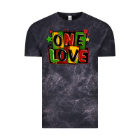 Cloud Black one love juneteenth Vintage Tee - LillyAllenDesigns
