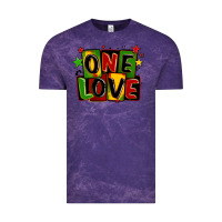 Cloud Purple one love juneteenth Vintage Tee - LillyAllenDesigns