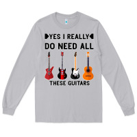 Moon Dust Yes I Really Do Need All These Guitars Long Sleeve Tee - Bettercallsaul