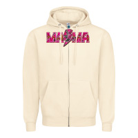 Sandshell Mama neon lightning bolt mother's day Zipper Hoodie - HowdyJamesFarm