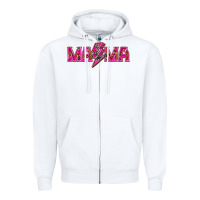 White Mama neon lightning bolt mother's day Zipper Hoodie - HowdyJamesFarm