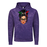 Cloud Purple mexican latina girl messy bun Vintage Hoodie - LillyAllenDesigns