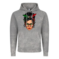 Cloud Rock mexican latina girl messy bun Vintage Hoodie - LillyAllenDesigns