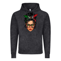 Vintage Black mexican latina girl messy bun Vintage Hoodie - LillyAllenDesigns