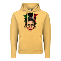 Vintage Mustard mexican latina girl messy bun Vintage Hoodie - LillyAllenDesigns