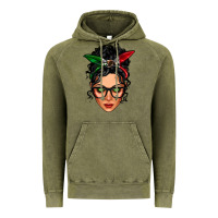 Vintage Olive mexican latina girl messy bun Vintage Hoodie - LillyAllenDesigns