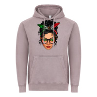 Vintage Zinc mexican latina girl messy bun Vintage Hoodie - LillyAllenDesigns