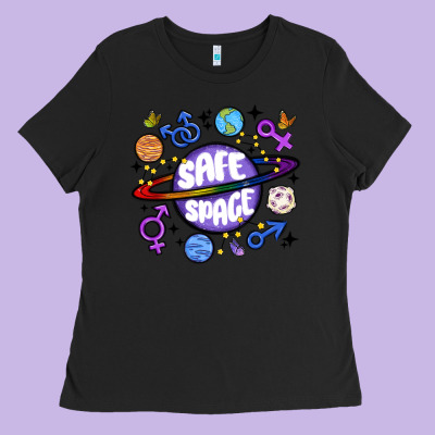 Safe Space Ladies Tee Designed By Maliassmallbusiness