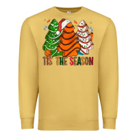 Antique Gold Tis' The Season Basketball Christmas Cakes Premium Sweatshirt - BundleAndBundleShop