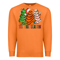 Carrot Tis' The Season Basketball Christmas Cakes Premium Sweatshirt - BundleAndBundleShop