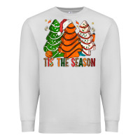 Dove Grey Tis' The Season Basketball Christmas Cakes Premium Sweatshirt - BundleAndBundleShop
