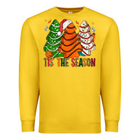 Lemon Tis' The Season Basketball Christmas Cakes Premium Sweatshirt - BundleAndBundleShop