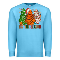 Ocean Blue Tis' The Season Basketball Christmas Cakes Premium Sweatshirt - BundleAndBundleShop