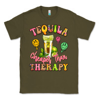 Army Green tequila cheaper than therapy Classic Tee - LillyAllenDesigns