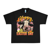 Black Happy Easter Day Urban Heavy Tee - LillyAllenDesigns