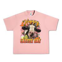Salmon Happy Easter Day Urban Heavy Tee - LillyAllenDesigns