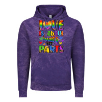 Cloud Purple love is about hearts not parts Vintage Hoodie - LillyAllenDesigns