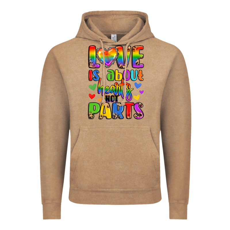 Love Is About Hearts Not Parts Vintage Hoodie by LillyAllenDesigns | Teevron