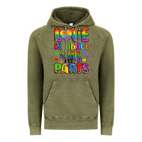 Vintage Olive love is about hearts not parts Vintage Hoodie - LillyAllenDesigns