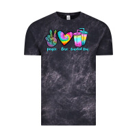 Cloud Black peace love loaded tea Vintage Tee - JahusDesignShop