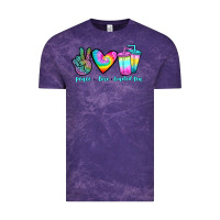 Cloud Purple peace love loaded tea Vintage Tee - JahusDesignShop