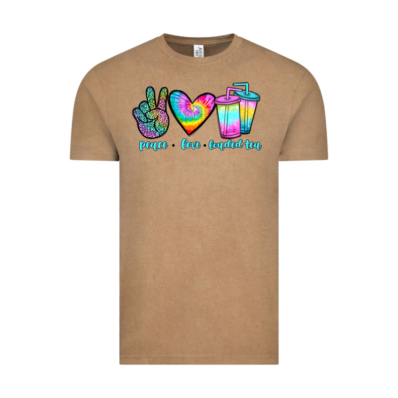 Peace Love Loaded Tea Vintage Tee by JahusDesignShop | Teevron