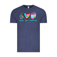 Vintage Denim peace love loaded tea Vintage Tee - JahusDesignShop