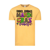 Vintage Mustard thick things mardi gras vibes Vintage Tee - LillyAllenDesigns