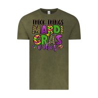 Vintage Olive thick things mardi gras vibes Vintage Tee - LillyAllenDesigns
