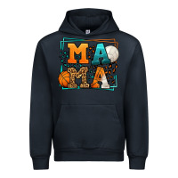 Navy Basketball and Volleyball mama Mother's Day Urban Hoodie - LillyAllenDesigns