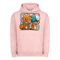 Pigment Salmon Basketball and Volleyball mama Mother's Day Urban Hoodie - LillyAllenDesigns