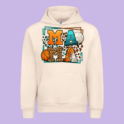 Basketball And Volleyball Mama Mother's Day Urban Hoodie Designed By Lillyallendesigns