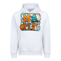 White Basketball and Volleyball mama Mother's Day Urban Hoodie - LillyAllenDesigns