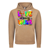 Vintage Coffee love always wins Vintage Hoodie - LillyAllenDesigns