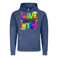 Vintage Denim love always wins Vintage Hoodie - LillyAllenDesigns