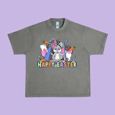Easter Easter Dental Urban Heavy Tee Designed By Lillyallendesigns