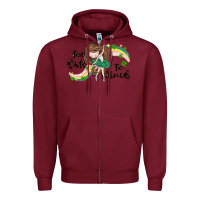 Burgundy St. Patrick' Too cute to pinch Zipper Hoodie - CowGirlArtShop